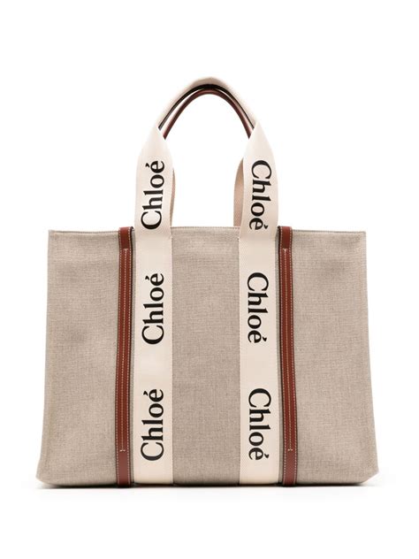 large woody cotton tote bag.